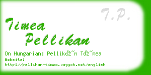 timea pellikan business card